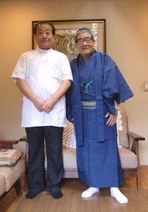 故・八代目橘家圓蔵師匠のお宅にて